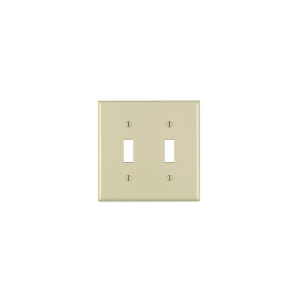 Leviton Almond UNBREAKABLE 2G Switch Plastic Cover Wallplate Switchplate 80709-A